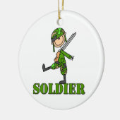 兵士の棒の姿 セラミックオーナメント (左)