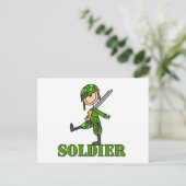兵士の棒の姿 ポストカード (スタンド正面)
