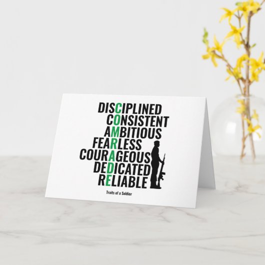 兵士の特徴 カード (黄色い花)