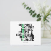 兵士の特徴 ポストカード (スタンド正面)