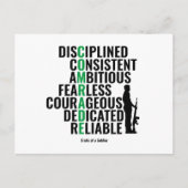 兵士の特徴 ポストカード (正面)