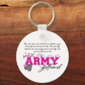 兵士の目に – 軍の誇りを持ったガールフレンド キーホルダー (正面)