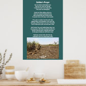 兵士の祈りの言葉ポスター ポスター (キッチン)