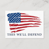 兵士の祈りの言葉軍隊アメリカ国旗の愛国心 名刺 (裏面)