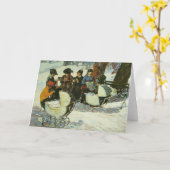 兵士の編み物 | ジョージ・ルークス カード (黄色い花)