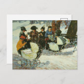 兵士の編み物 | ジョージ・ルークス ポストカード (正面/裏面)