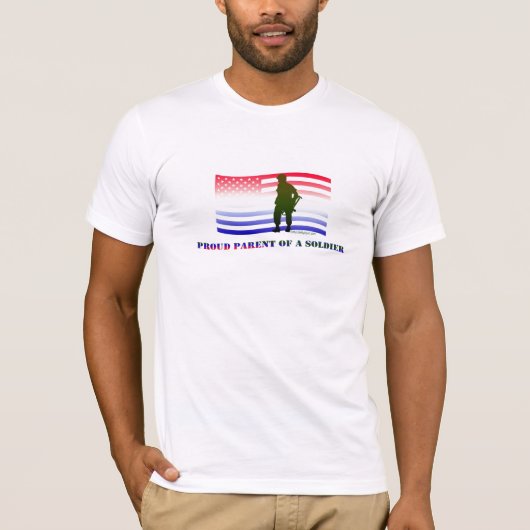 兵士の誇り高い親 Tシャツ (正面)
