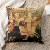 兵士のgoiを描写する嫁入り道具入れの化粧箱からの詳細 クッション (ブランケット)