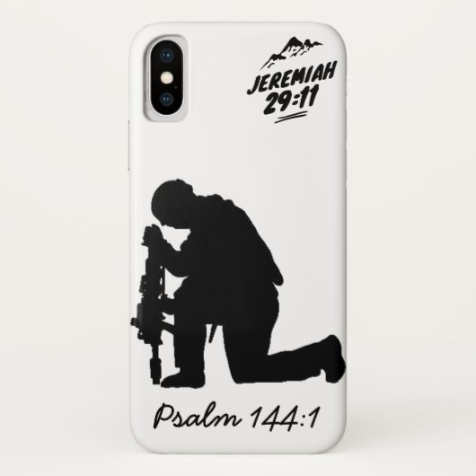 兵士のiPhone Xケース Case-Mate iPhoneケース (裏面)