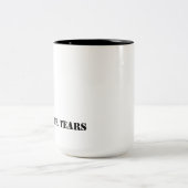 兵士はコーヒー・マグを引き裂きます ツートーンマグカップ (中央)