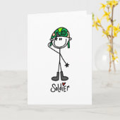 兵士を愛して下さい カード (黄色い花)