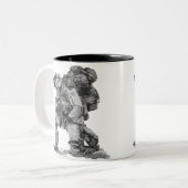 兵士を祈ること ツートーンマグカップ (正面左)