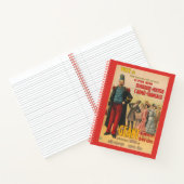 兵士を称賛する群衆のサーカスフランスのポスター ノートブック (内部)