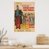 兵士を称賛する群衆のサーカスフランスのポスター ポスター (キッチン)