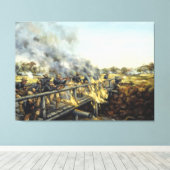 兵士インザサンバイドナニーリープリント キャンバスプリント (インサイチュ (ウッドフロア))