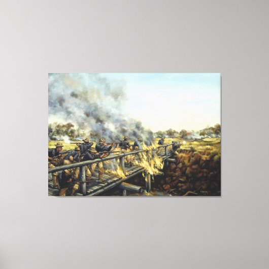 兵士インザサンバイドナニーリープリント キャンバスプリント (正面)