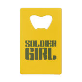 兵士ガール クレジットカード栓抜き (正面)