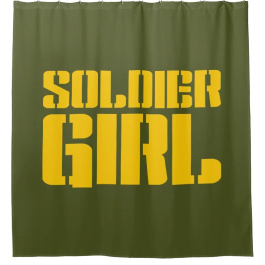 兵士ガール シャワーカーテン (正面)