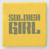 兵士ガール ストーンコースター (正面)