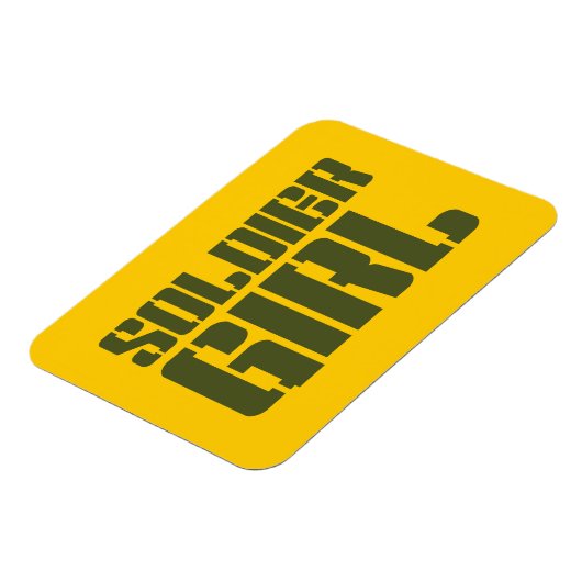 兵士ガール マグネット (左側)