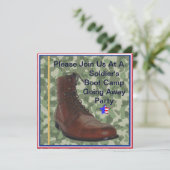 兵士ブートキャンプゴー遠くにパーティの招待状 招待状 (スタンド正面)