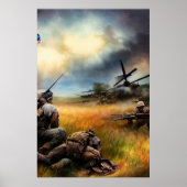 兵士モダンAIデジタルアートポスター#03 ポスター (正面)