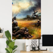 兵士モダンAIデジタルアートポスター#03 ポスター (ホームオフィス)