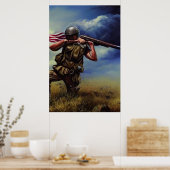 兵士モダンAIデジタルアートポスター#04 ポスター (キッチン)