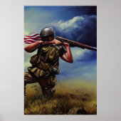 兵士モダンAIデジタルアートポスター#04 ポスター (正面)