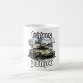 兵士モチーフタンク注意ドイツ戦車武器販売 コーヒーマグカップ (中央)