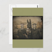 兵士ロバとガスマスク ポストカード (正面/裏面)