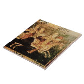 兵士五位結婚を描いた胸からの詳細 タイル (側面)