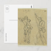 兵士射撃 ポストカード (正面/裏面)