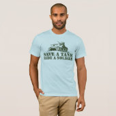 兵士救に戦車に乗る Tシャツ (正面フル)