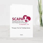 "兵士猫"の心のふれ合いの挨拶状 シーズンカード (裏面)