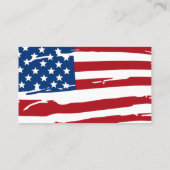 兵士祈りの言葉軍隊愛国的アメリカ国旗 名刺 (裏面)