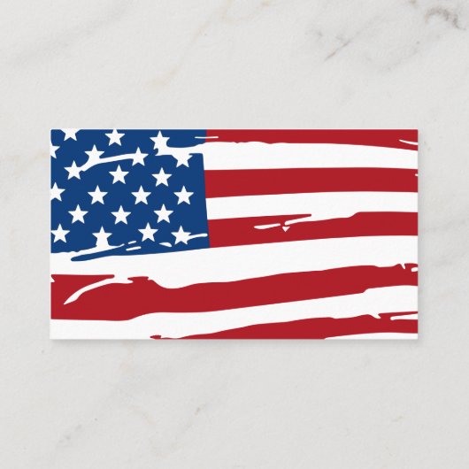 兵士祈りの言葉軍隊愛国的アメリカ国旗 名刺 (裏面)