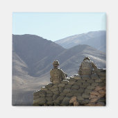 兵士走通信機 マグネット (正面)