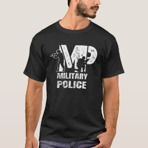 兵士退職した退役軍人MP軍隊警察署 Tシャツ