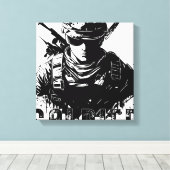 兵士 キャンバスプリント (インサイチュ (ウッドフロア))