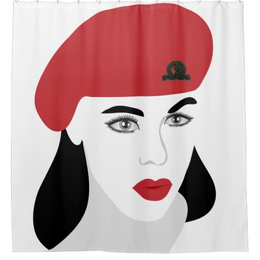 兵士 シャワーカーテン (正面)