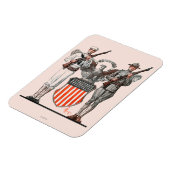 兵士、セーラー、アメリカの盾 マグネット (左側)