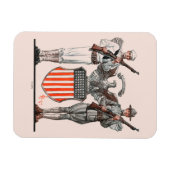 兵士、セーラー、アメリカの盾 マグネット (横)