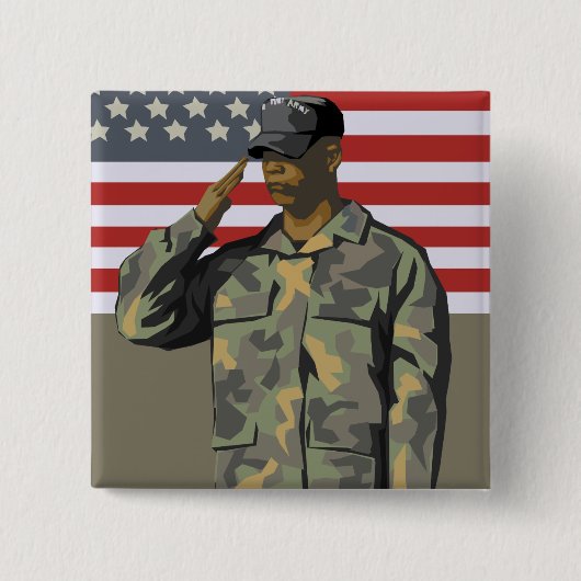 兵士 缶バッジ (正面)