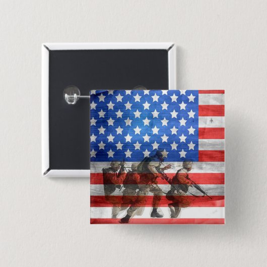 兵士 缶バッジ (正面&裏面)