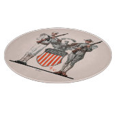 兵士、船員および米国の盾 カッティングボード (角)