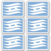 兵庫県国旗 シール (正面)