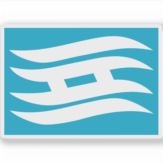 兵庫県国旗（兵庫） シール (正面)