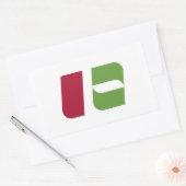 兵庫県西宮市旗シンボル 長方形シール (封筒)