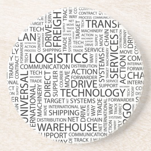 兵站学は単語と模造します コースター (正面)